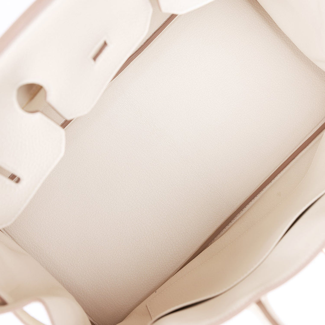 Hermes Birkin 35 Craie Togo Rose Gold Hardware