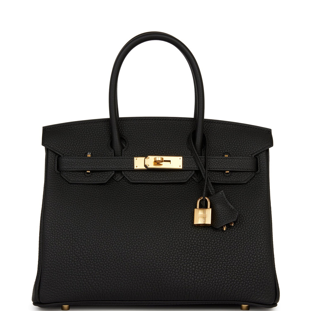 top quality Hermes Birkin 30 Black Togo Gold Hardware