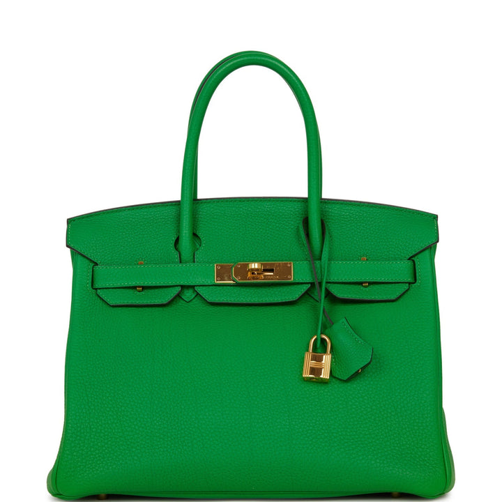 Hermes Birkin 30 Bambou Togo Gold Hardware