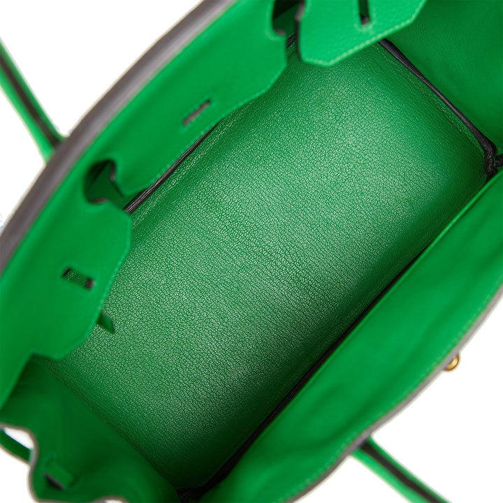 Hermes Birkin 30 Bambou Togo Gold Hardware