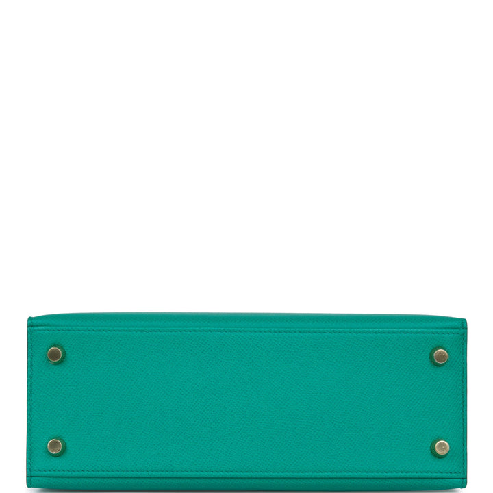 Hermes Kelly 25 Sellier Vert Jade Epsom Gold Hardware