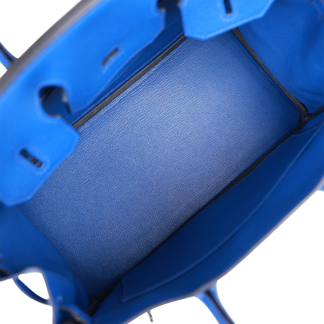 Hermes Birkin 30 Bleu Royal Togo Palladium Hardware