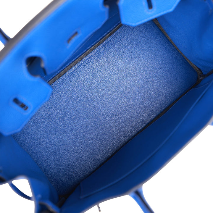 Hermes Birkin 30 Bleu Royal Togo Palladium Hardware