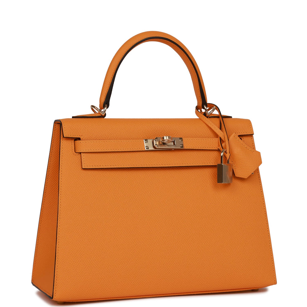 Hermes Special Order (HSS) Kelly Sellier 25 Jaune D'Or Epsom Permabrass Hardware