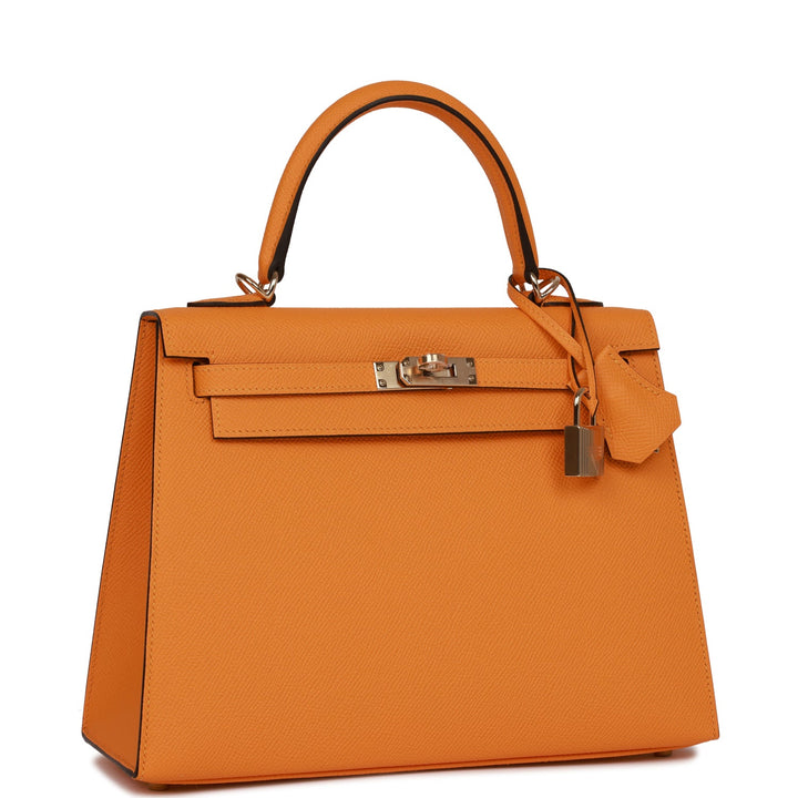 Hermes Special Order (HSS) Kelly Sellier 25 Jaune D'Or Epsom Permabrass Hardware