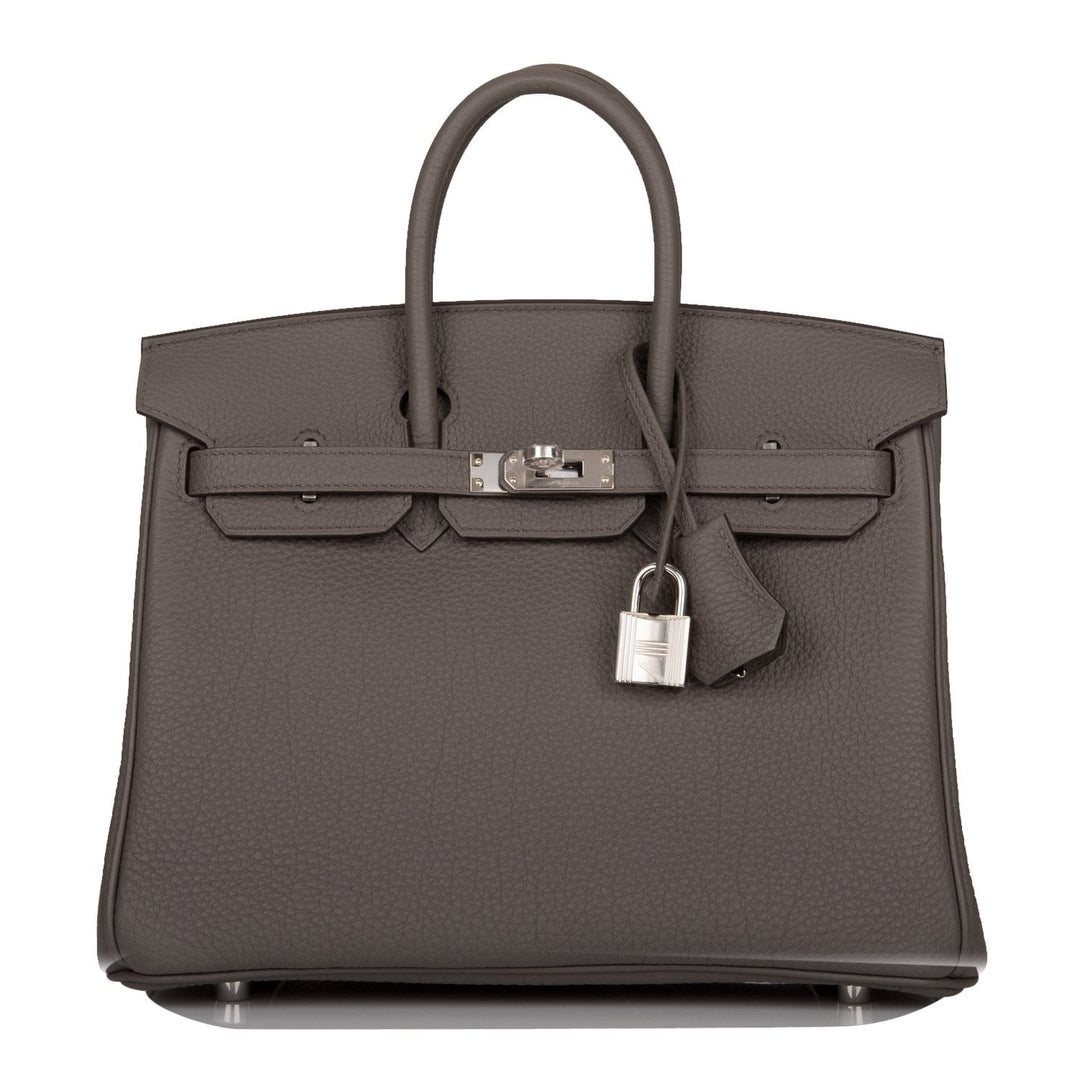 top quality Hermes Birkin 25 Etain Togo Palladium Hardware
