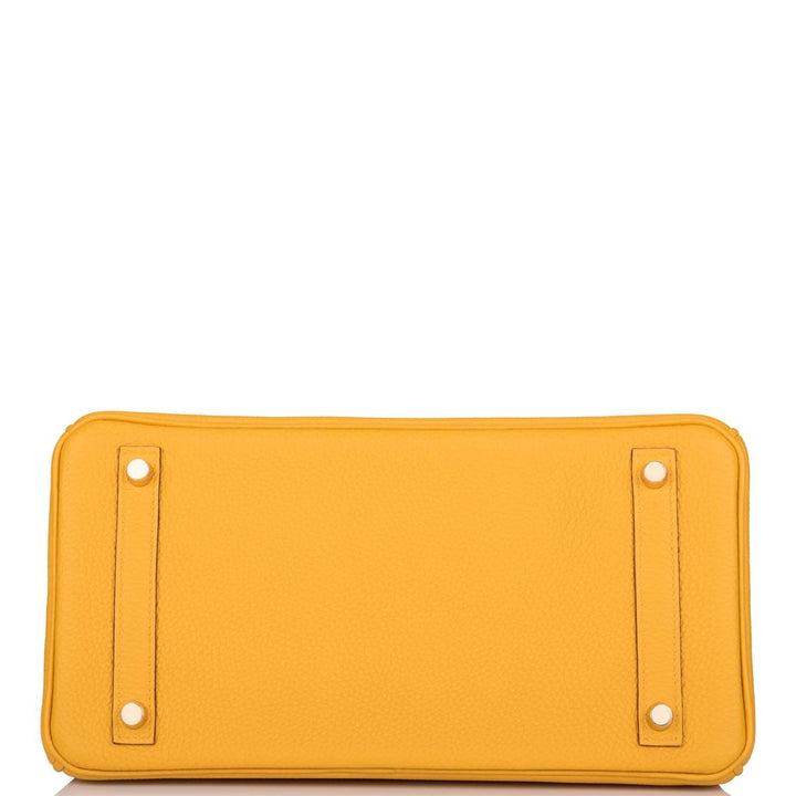 Hermes Birkin 30 Jaune Ambre Togo Gold Hardware