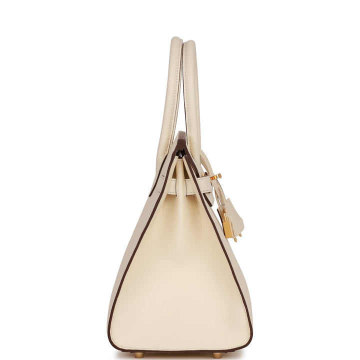 Hermes Birkin 30 Sellier Nata Epsom Gold Hardware