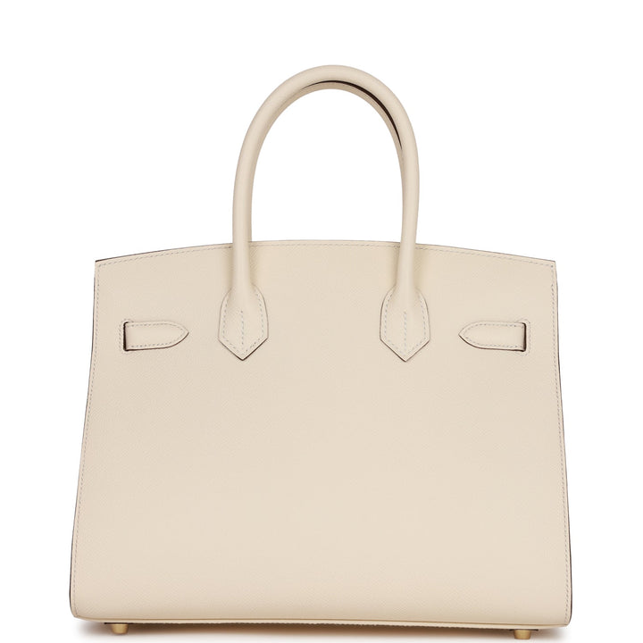 Hermes Birkin 30 Sellier Nata Epsom Gold Hardware