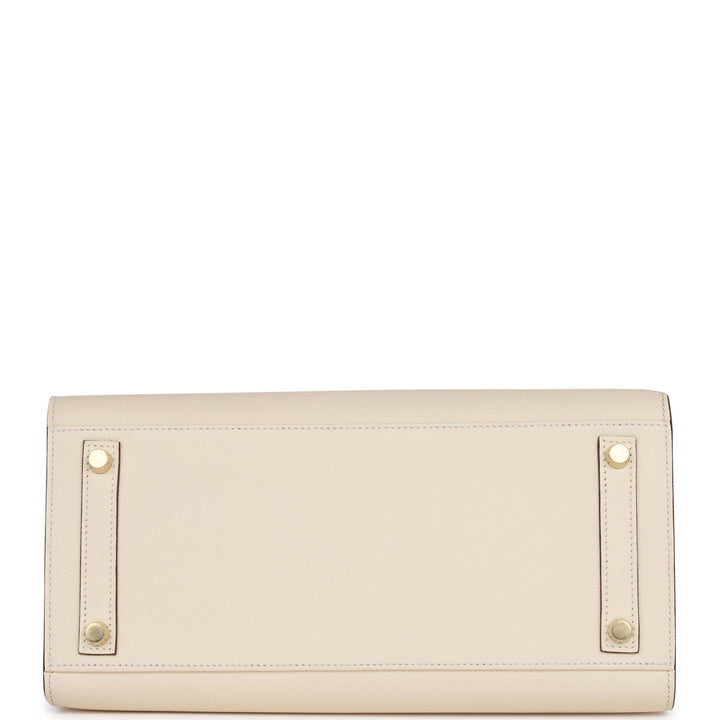 Hermes Birkin 30 Sellier Nata Epsom Gold Hardware
