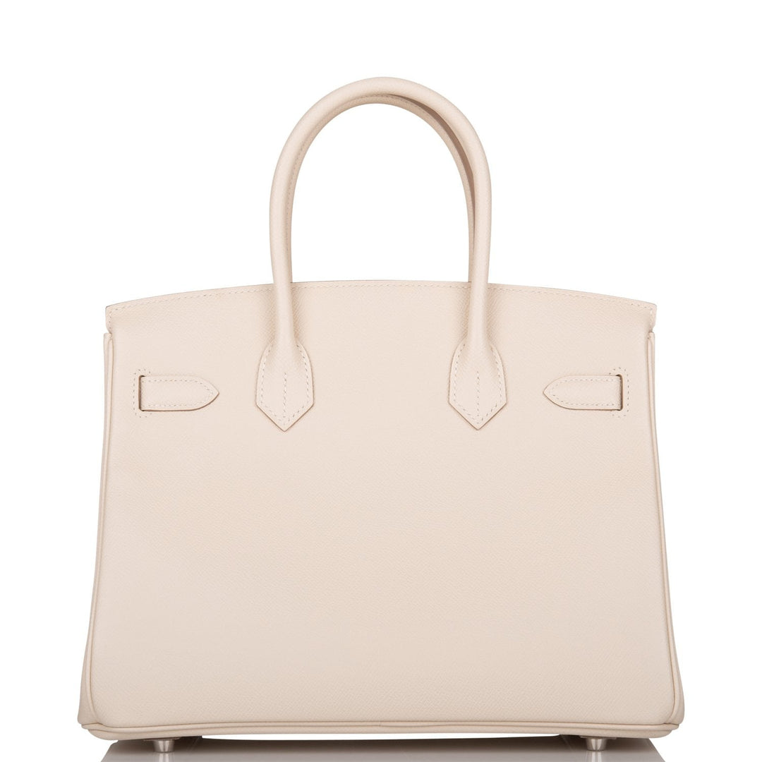 Hermes Birkin 30 Craie Epsom Palladium Hardware