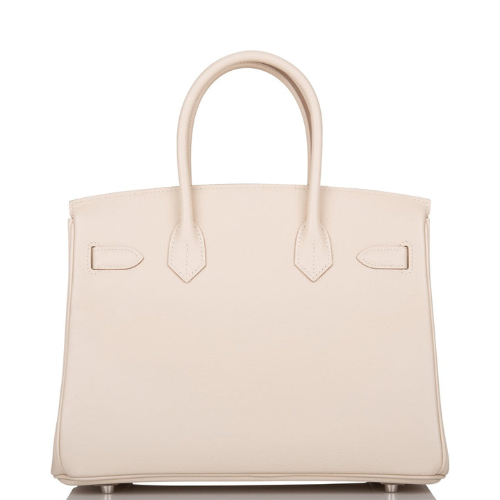 Hermes Birkin 30 Craie Epsom Palladium Hardware