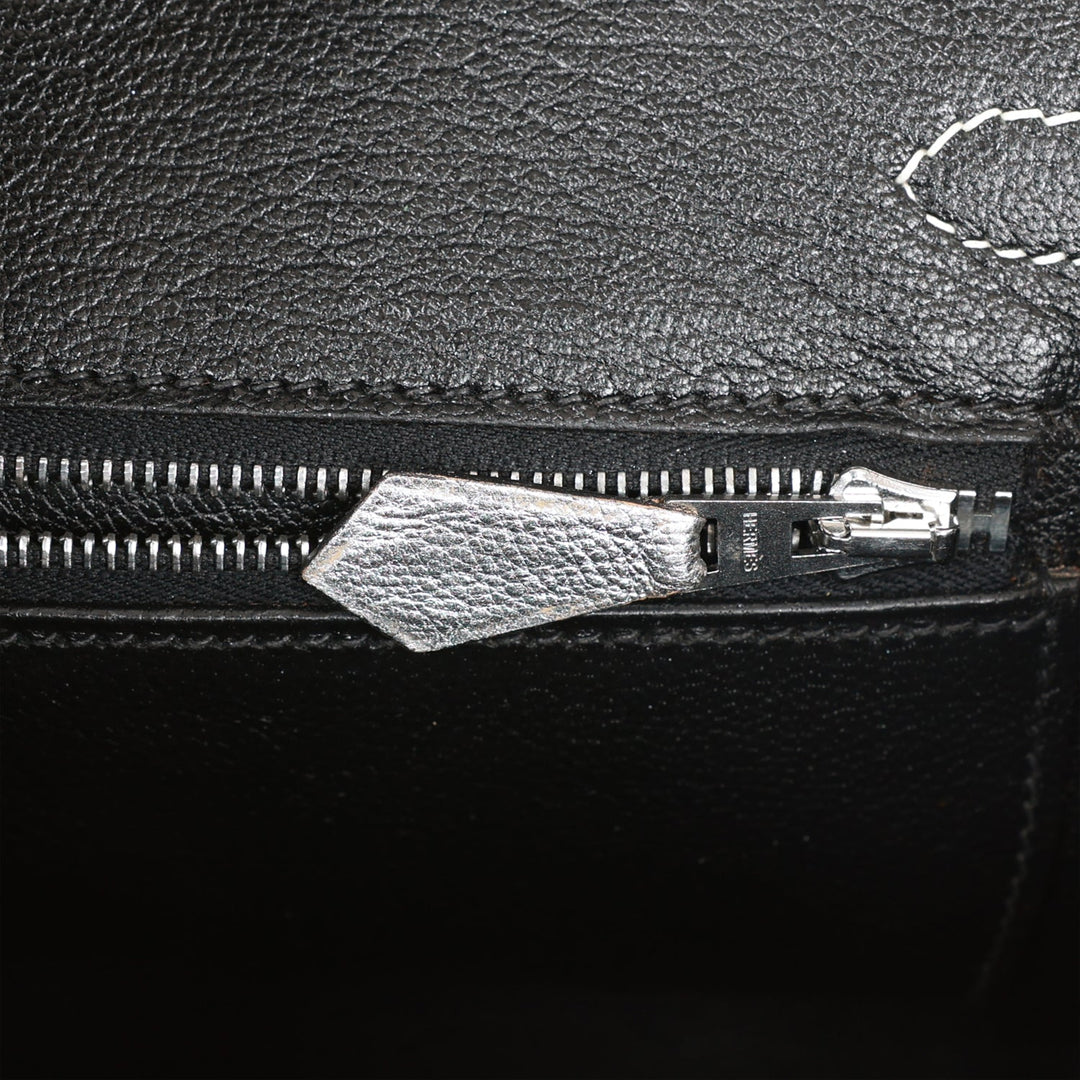Top quality Hermes Birkin 25 Silver Metallic Chevre Palladium Hardware