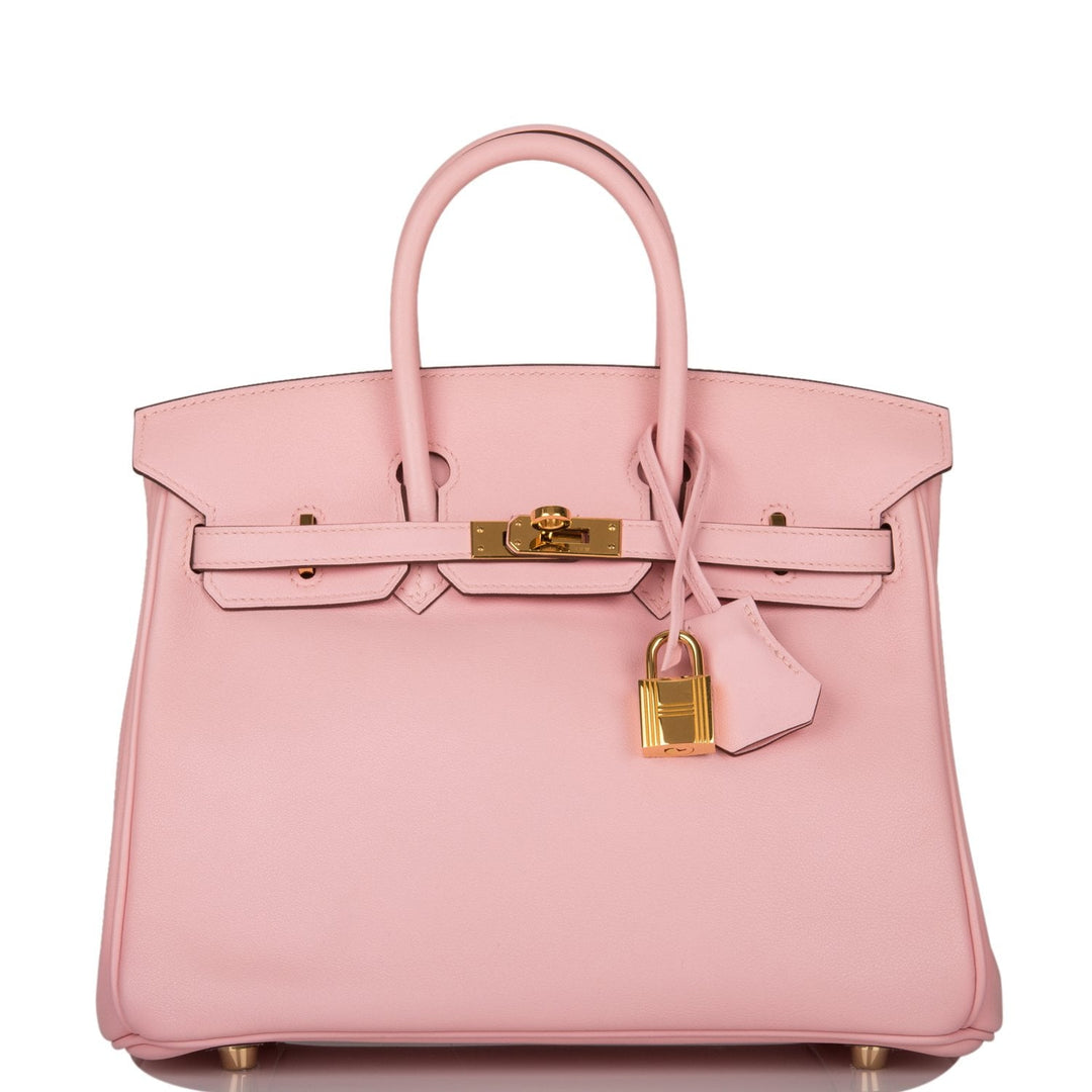 Hermes Birkin 25 Rose Sakura Swift Gold Hardware