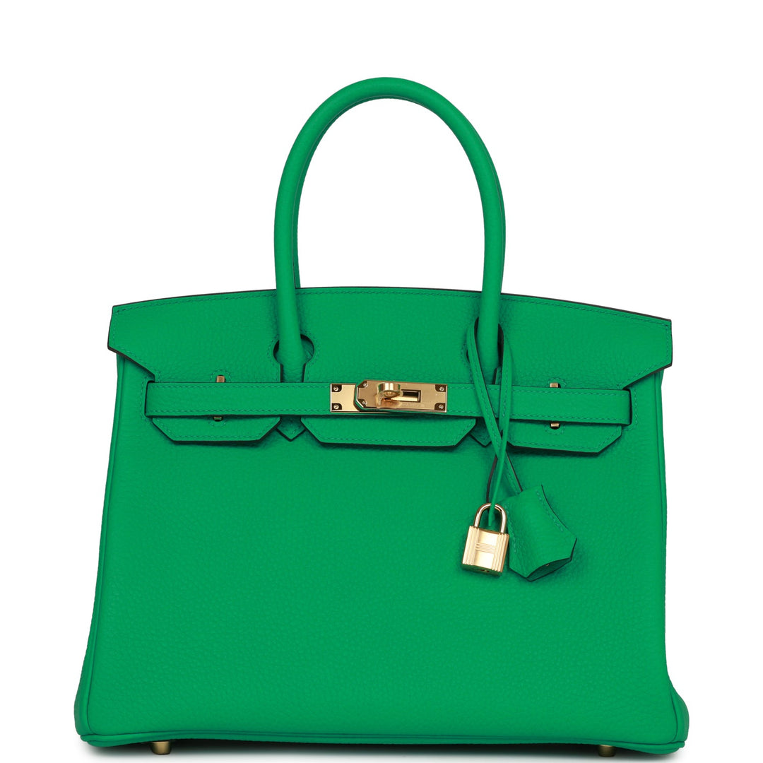 top quality Hermes Birkin 30 Menthe Clemence Gold Hardware