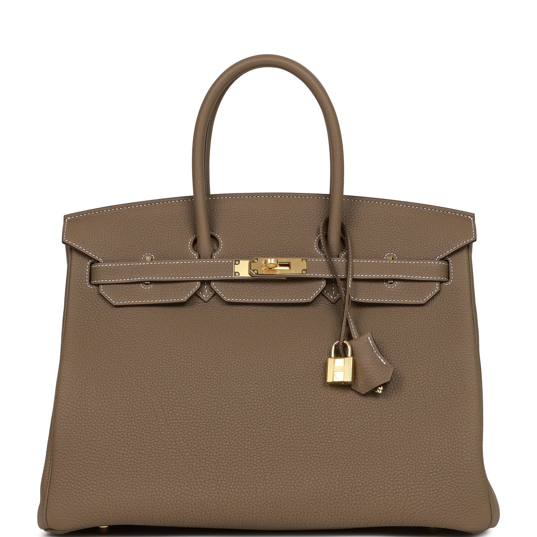 top quality Hermes Birkin 35 Etoupe Togo Gold Hardware