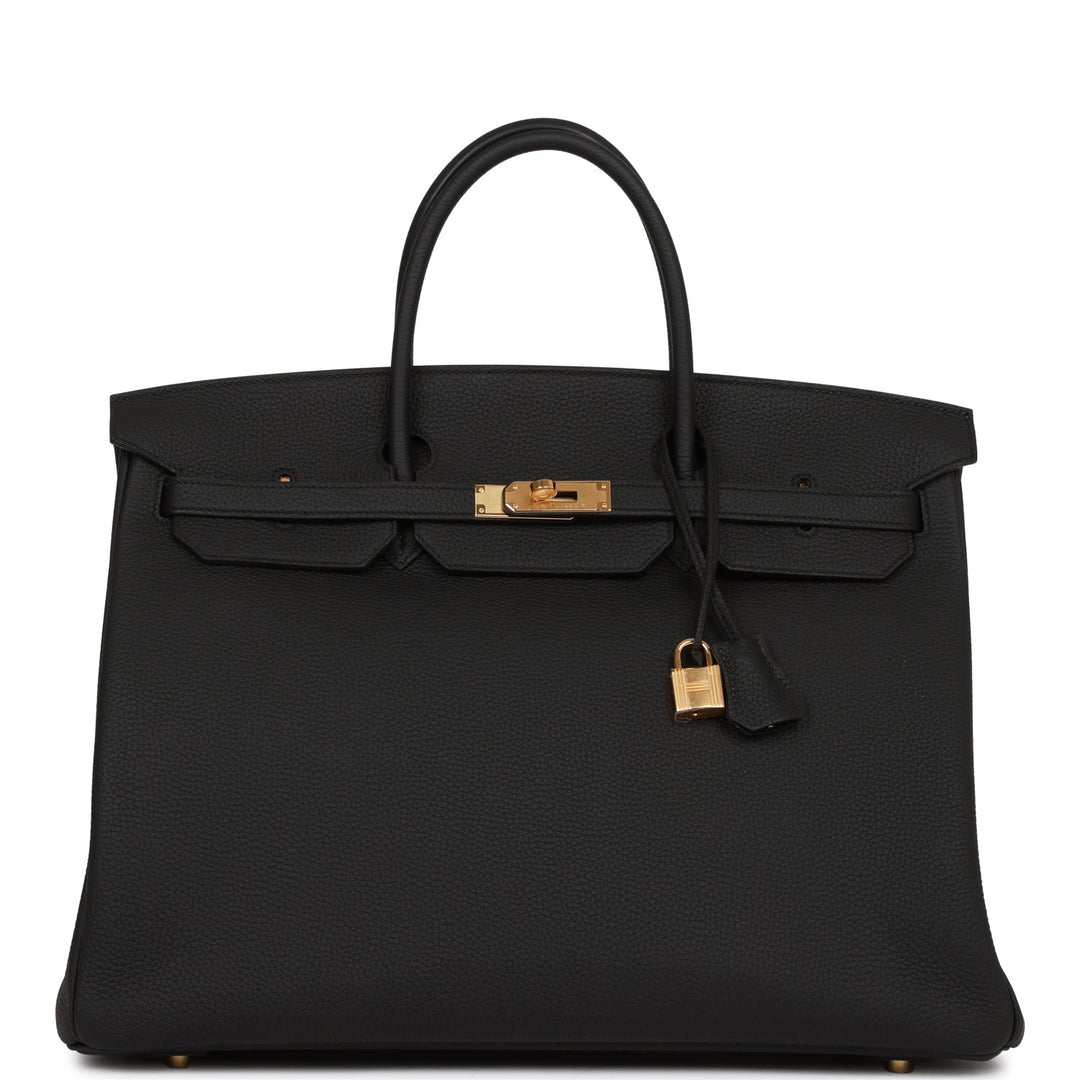 top quality Hermes Birkin 40 Black Togo Gold Hardware