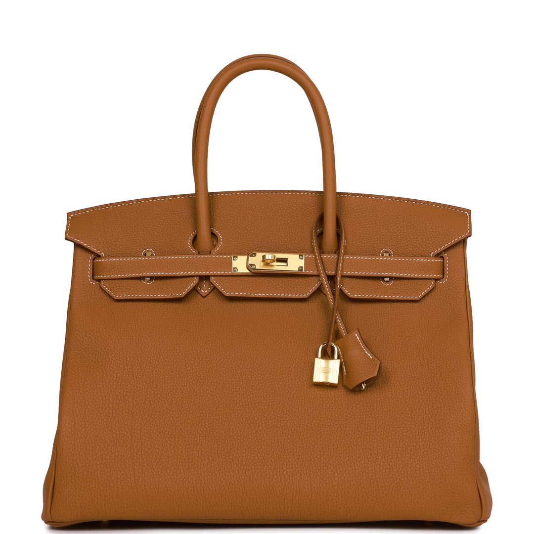 top quality Hermes Birkin 35 Gold Togo Gold Hardware