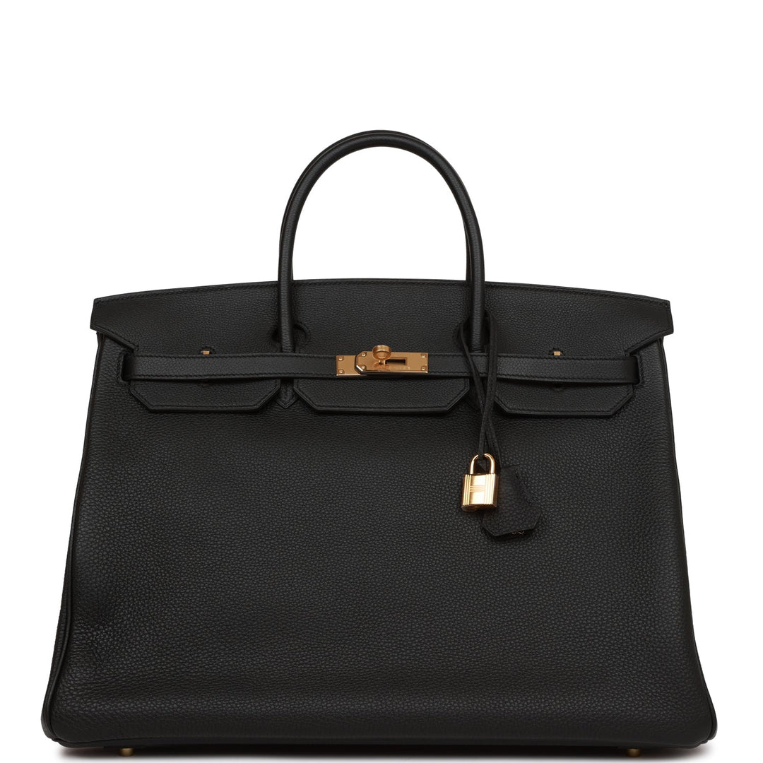 top quality Hermes Birkin 40 Black Togo Gold Hardware