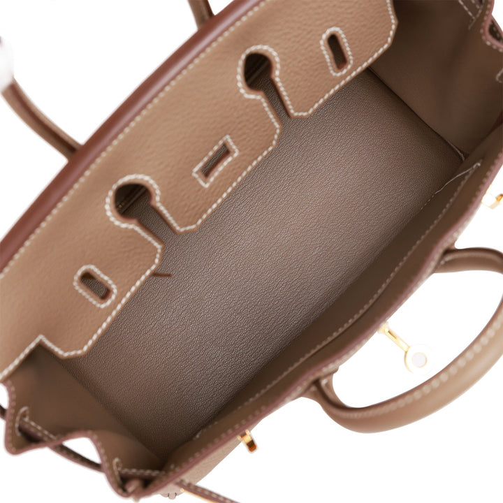 Hermes Birkin 25 Etoupe Togo Gold Hardware