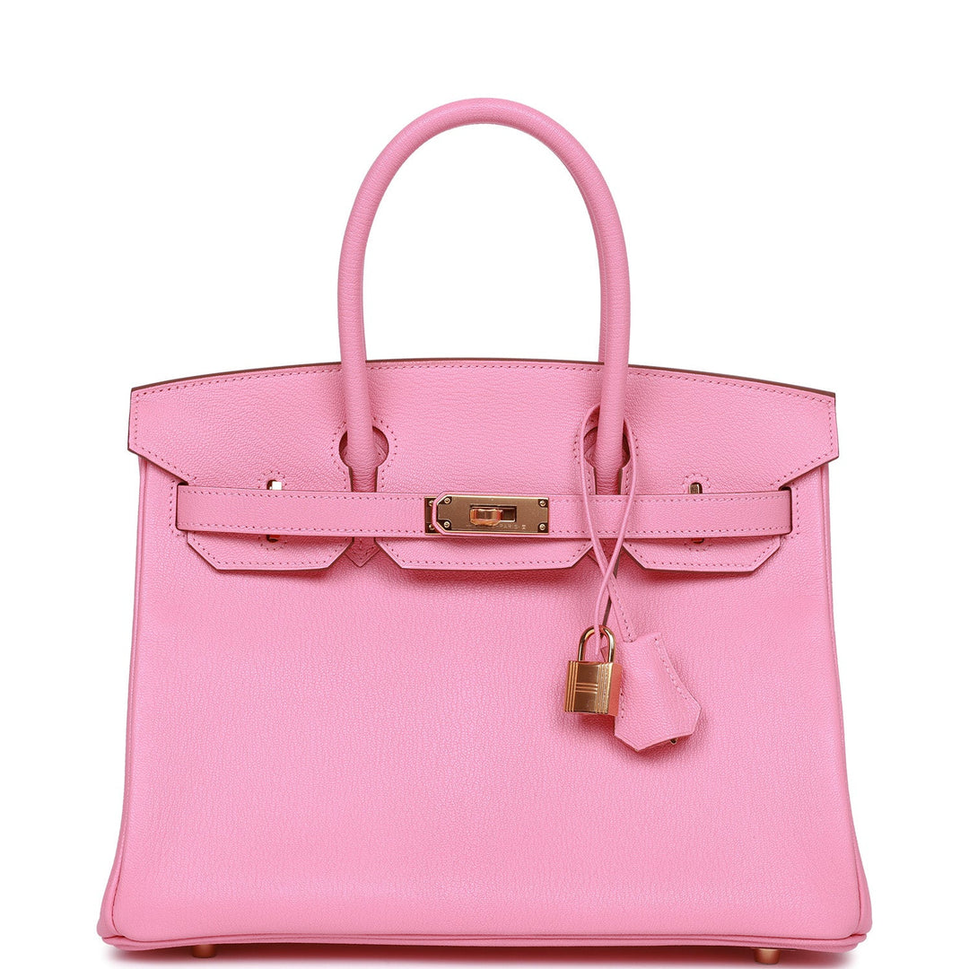 top quality Hermes Birkin 30 Rose Confetti Chevre Gold Hardware