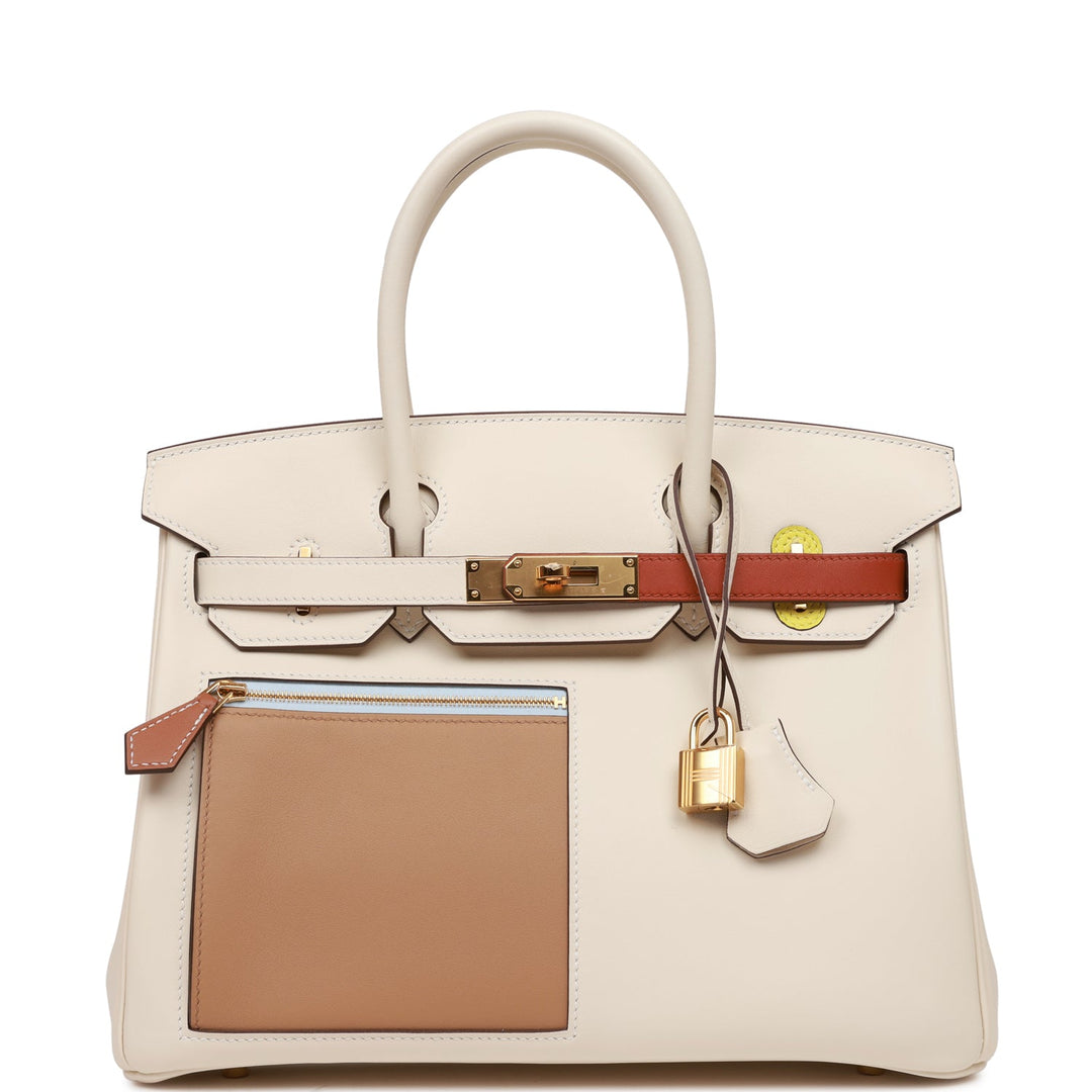 top quality Hermes Colormatic Birkin 30 Nata, Chai and Cuivre Swift Gold Hardware-GE Part 2