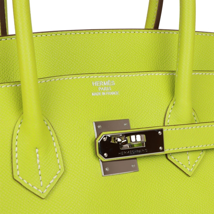 Pre-owned Top quality Hermes Birkin 35 Kiwi Candy Epsom Palladium Hardware