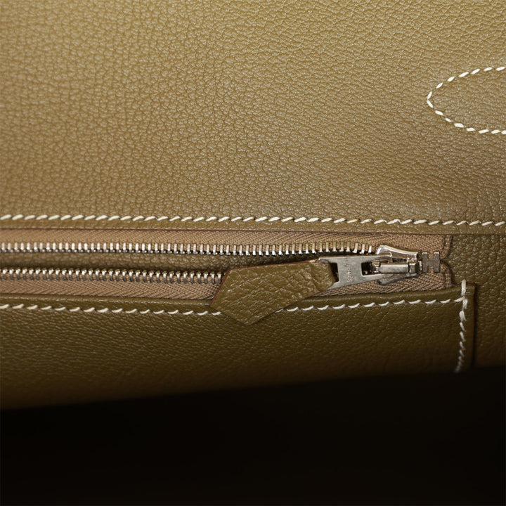 Pre-owned Top quality Hermes Birkin 35 Kiwi Candy Epsom Palladium Hardware