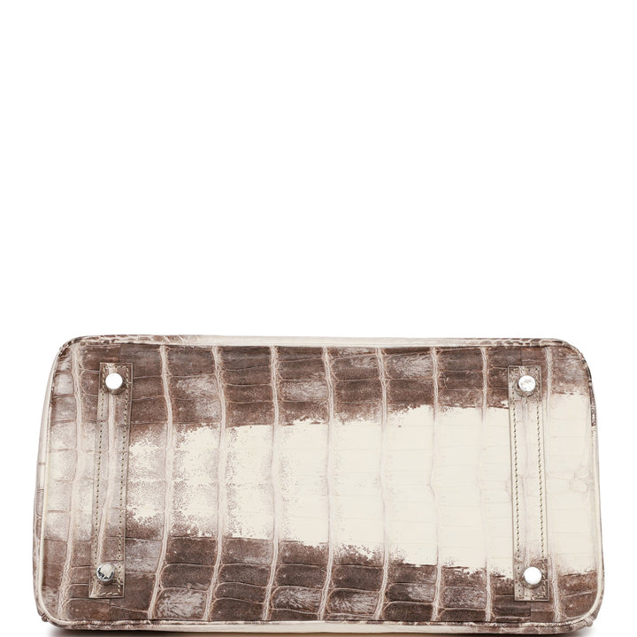 Top quality Hermes Birkin 30 Himalaya Niloticus Crocodile Palladium Hardware