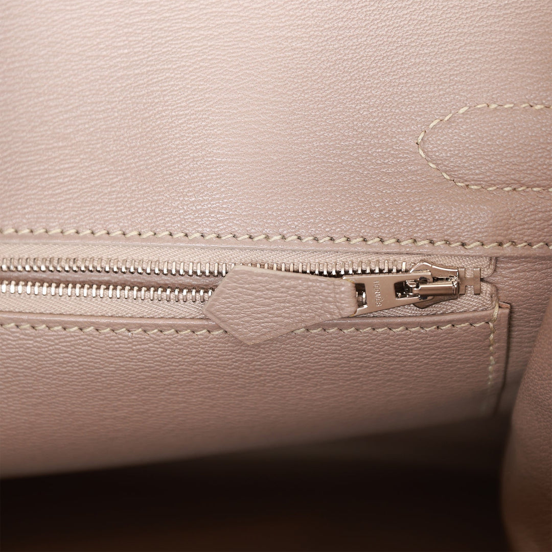 Top quality Hermes Birkin 30 Himalaya Niloticus Crocodile Palladium Hardware