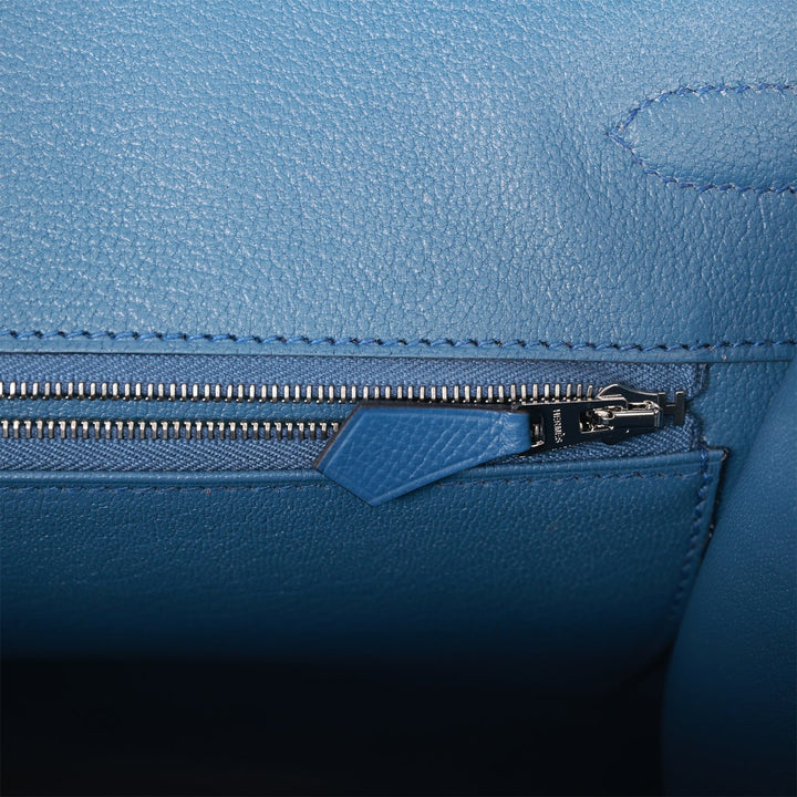 Hermes Birkin 35 Sellier Rainbow Epsom Palladium Hardware