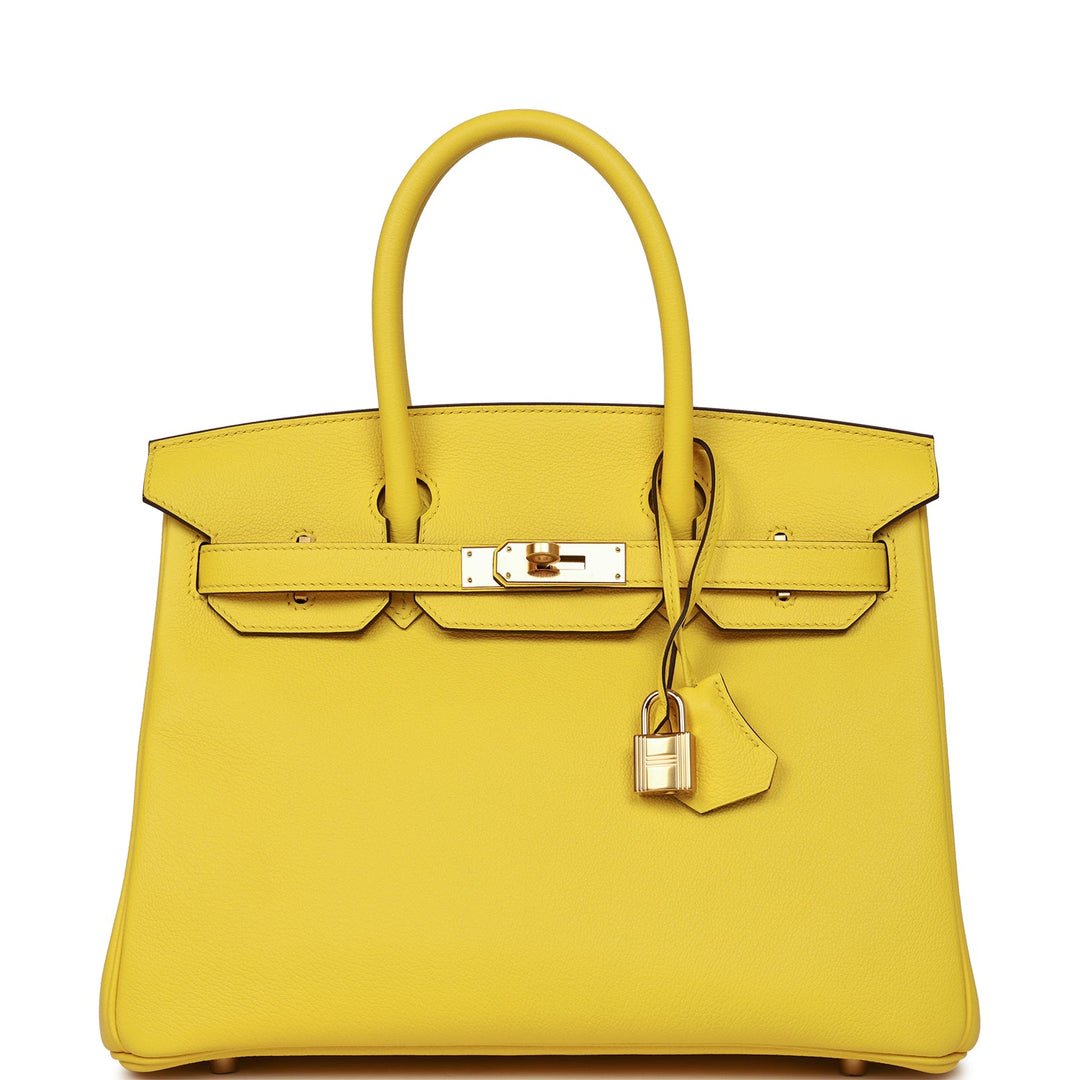 top quality Hermes Birkin 30 Jaune de Naples Taurillon Novillo Gold Hardware