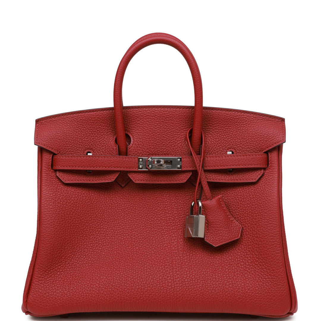 top quality Hermes Birkin 25 Rouge Grenat Togo Palladium Hardware