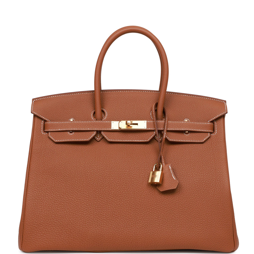 top quality Hermes Birkin 35 Gold Togo Gold Hardware