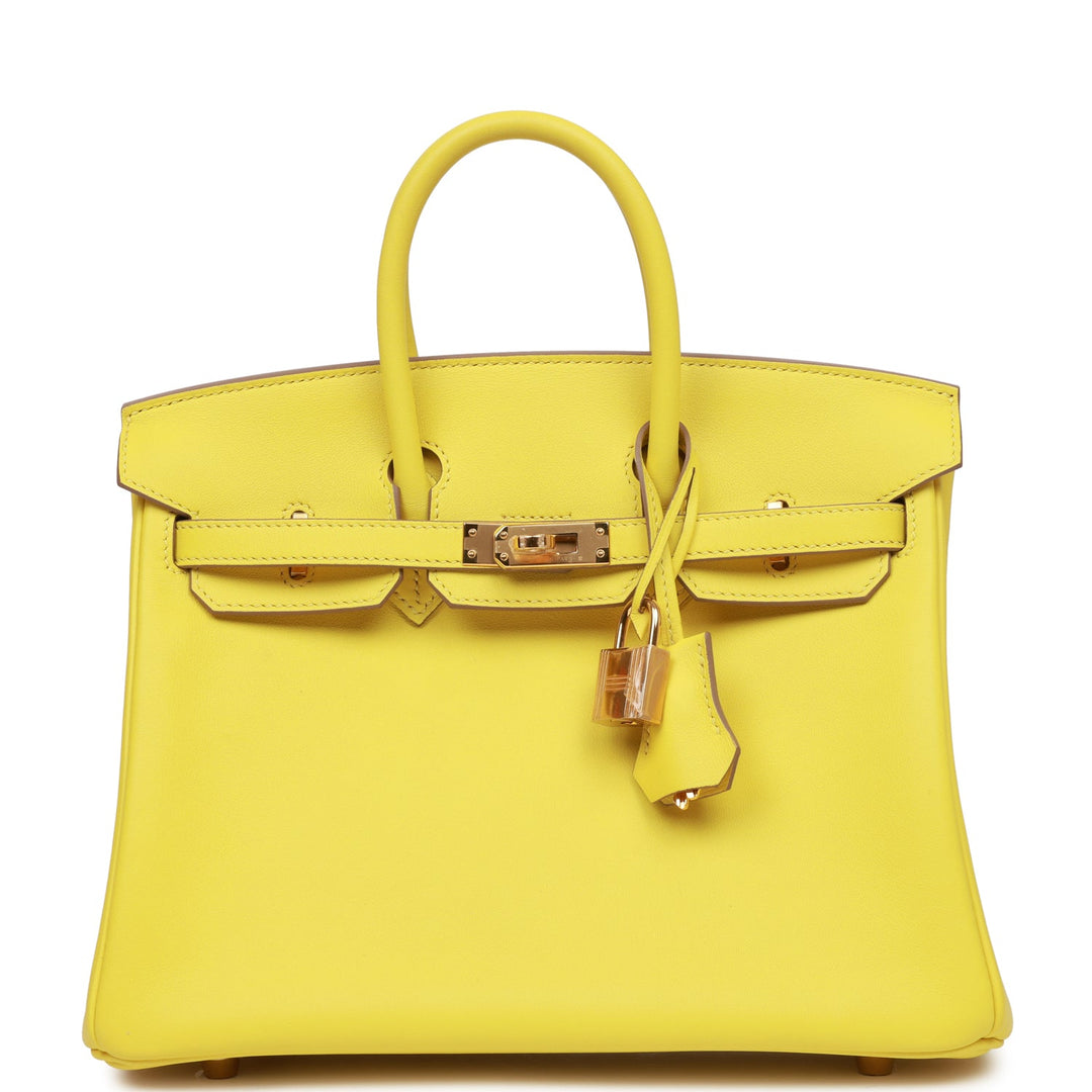 top quality Hermes Birkin 25 Lime Swift Gold Hardware