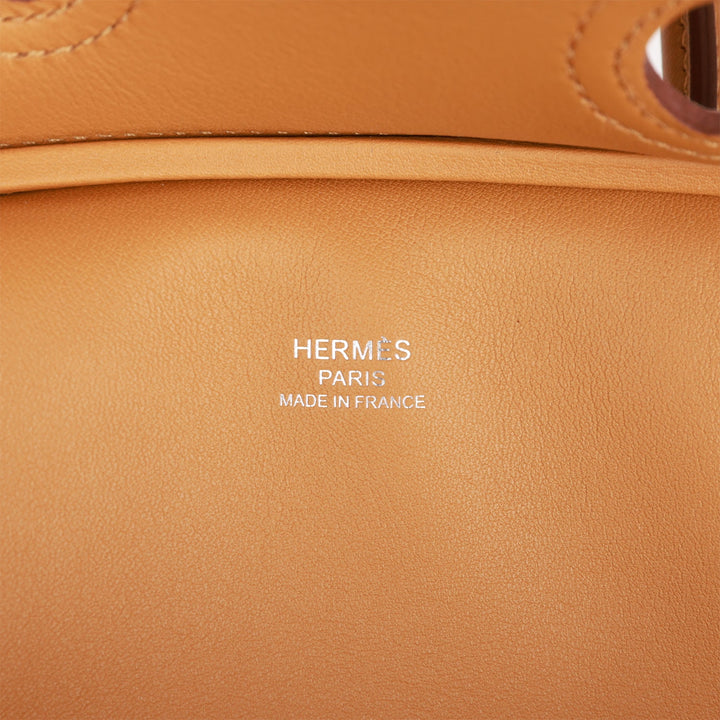 Top quality Hermes Birkin Cargo 25 Desert/Sesame Swift and Toile Canvas Palladium Hardware