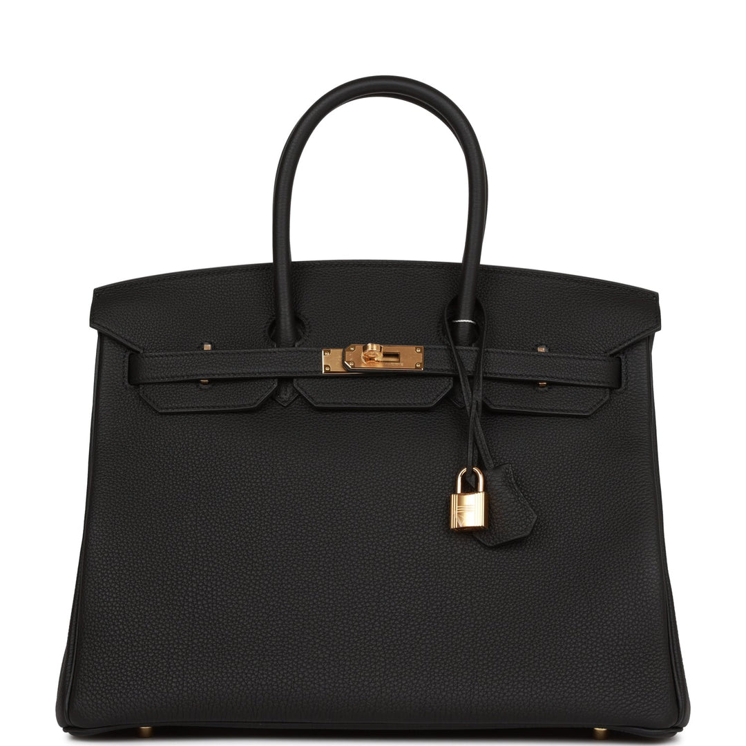 top quality Hermes Birkin 35 Black Togo Gold Hardware