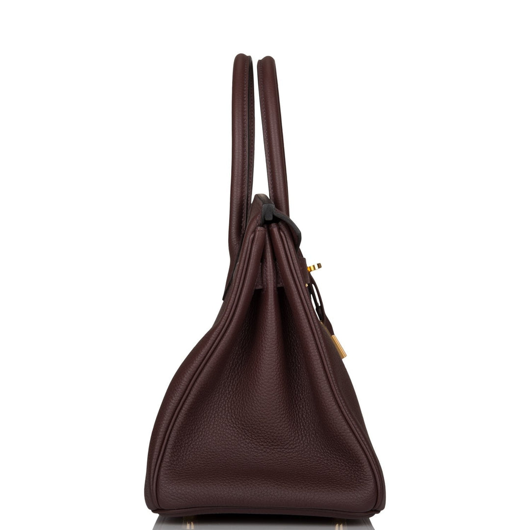 Hermes Birkin 30 Rouge Sellier Togo Gold Hardware