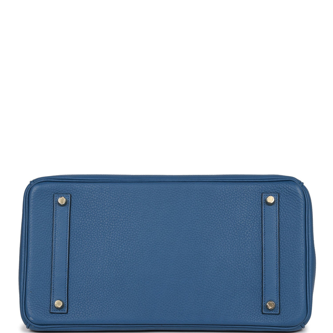 Hermes Birkin 35 Bleu Agate Togo Gold Hardware