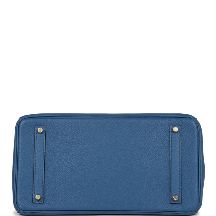 Hermes Birkin 35 Bleu Agate Togo Gold Hardware