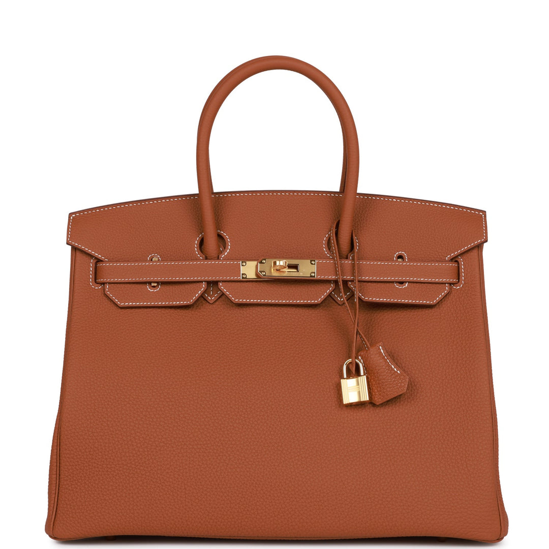 top quality Hermes Birkin 35 Gold Togo Gold Hardware