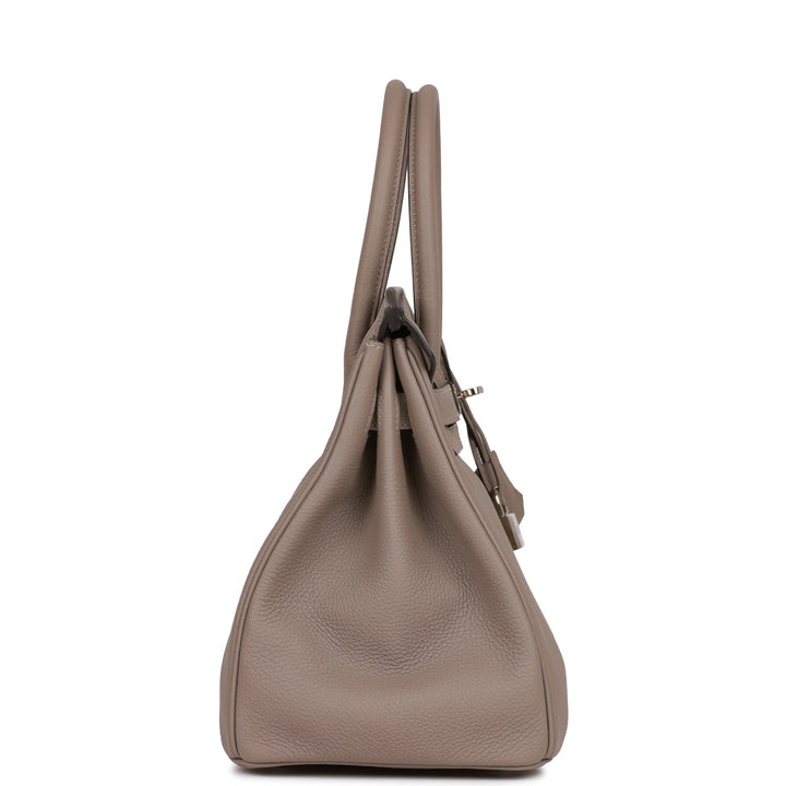 Top quality Hermes Birkin 30 Gris Asphalte Togo Palladium Hardware