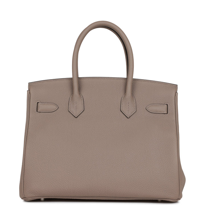 Top quality Hermes Birkin 30 Gris Asphalte Togo Palladium Hardware
