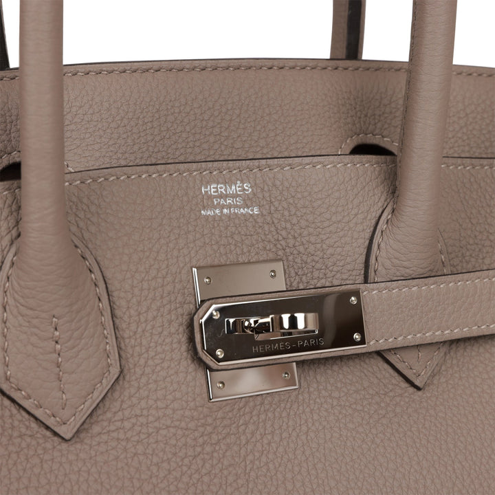 Top quality Hermes Birkin 30 Gris Asphalte Togo Palladium Hardware