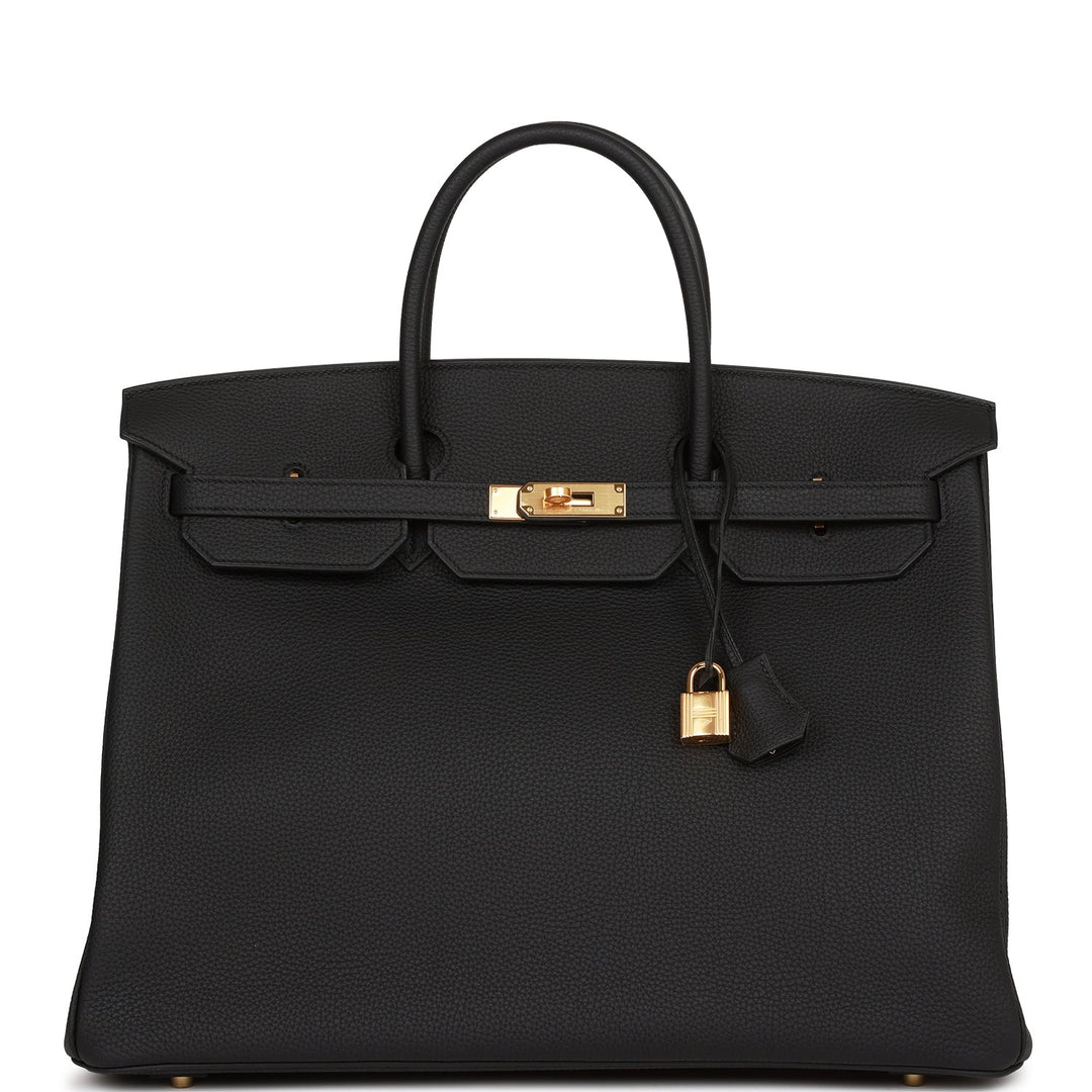 top quality Hermes Birkin 40 Black Togo Gold Hardware