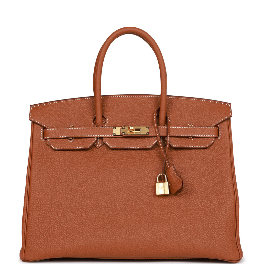 top quality Hermes Birkin 35 Gold Togo Gold Hardware