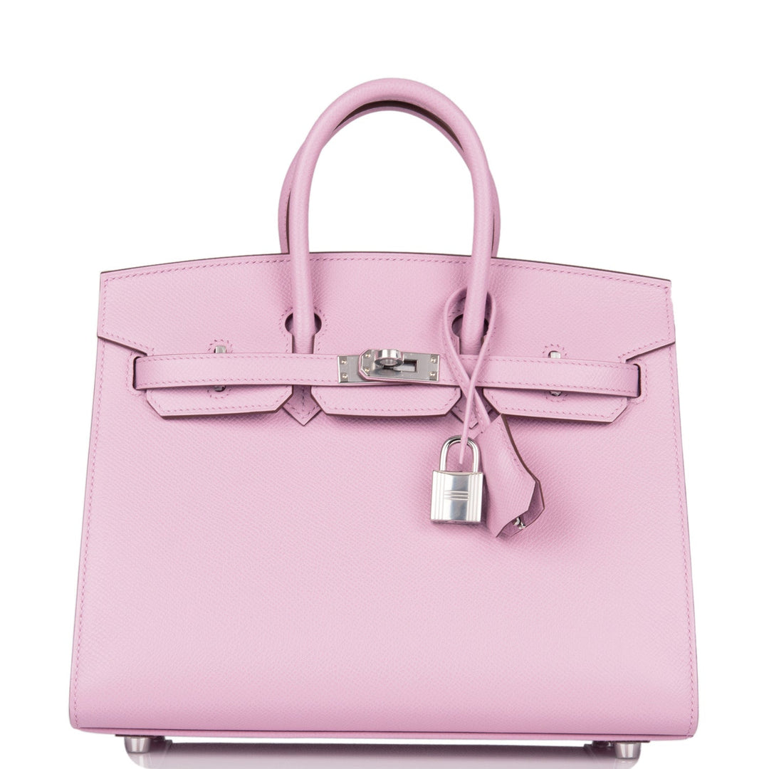 top quality Hermes Birkin Sellier 25 Mauve Sylvestre Epsom Palladium Hardware