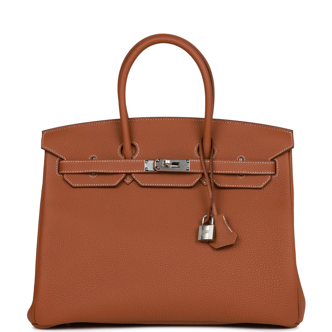 top quality Hermes Birkin 35 Gold Togo Palladium Hardware