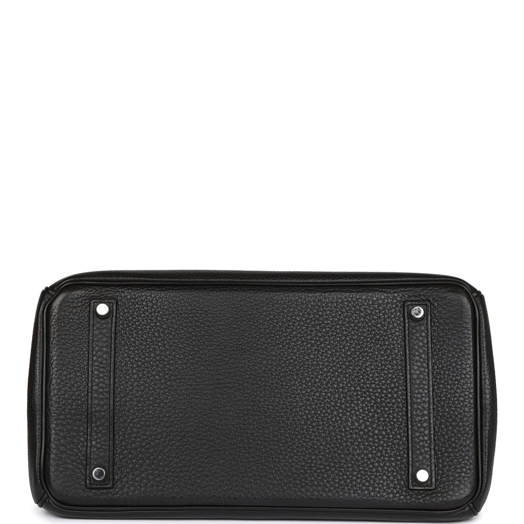 Hermes Birkin 35 Black Clemence Palladium Hardware