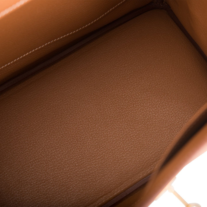 Premium Handmade Hermes Gold Togo Birkin 30cm Gold Hardware